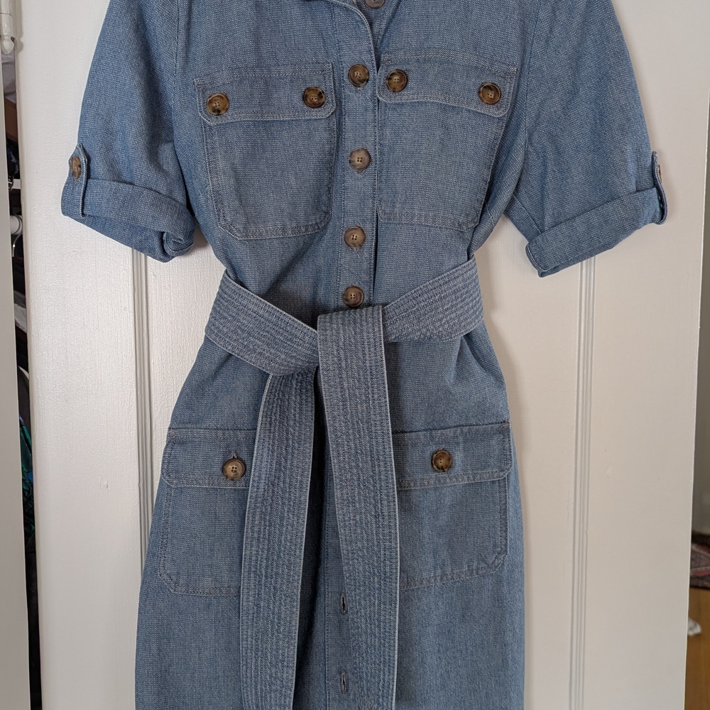 Sezane Blue Denim Jackie Mini Dress NWT - Picture 5 of 5